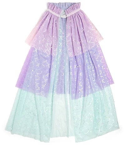 Sweet Wink Girls Mermaid Faux Pearl Embellished Cape