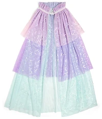 Sweet Wink Girls Mermaid Faux Pearl Embellished Cape