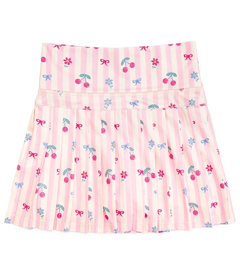 Sweet Wink Girls Mixed-Media Printed Skort