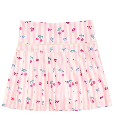 Sweet Wink Girls Mixed-Media Printed Skort