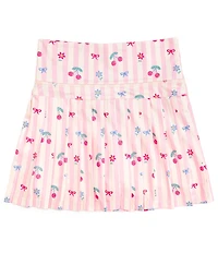 Sweet Wink Girls Mixed-Media Printed Skort