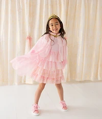 Sweet Wink Girls Pink Princess Tiered Cape