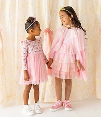 Sweet Wink Girls Pink Princess Tiered Cape