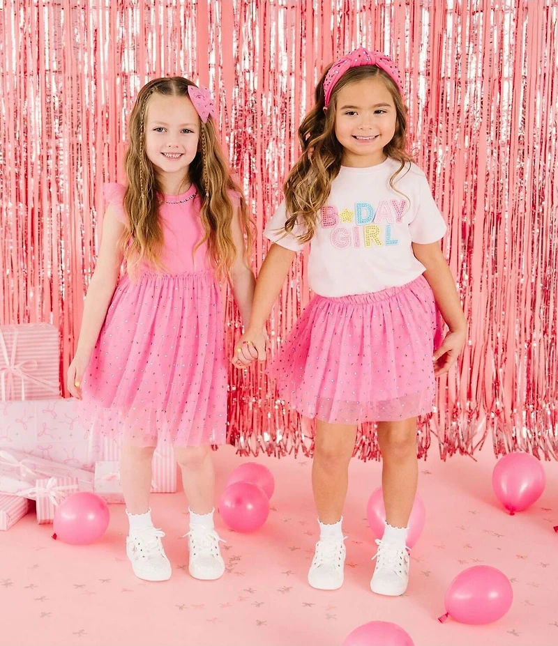 Sweet Wink Girls Rhinestone Embellished Tutu Skirt