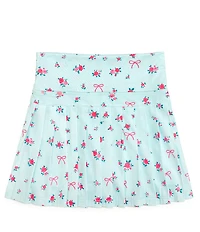 Sweet Wink Girls Rosebud & Bow-Printed Skort
