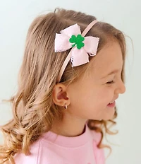 Sweet Wink Girls Saint Patrick's Day Shamrock-Accented-Bow Headband