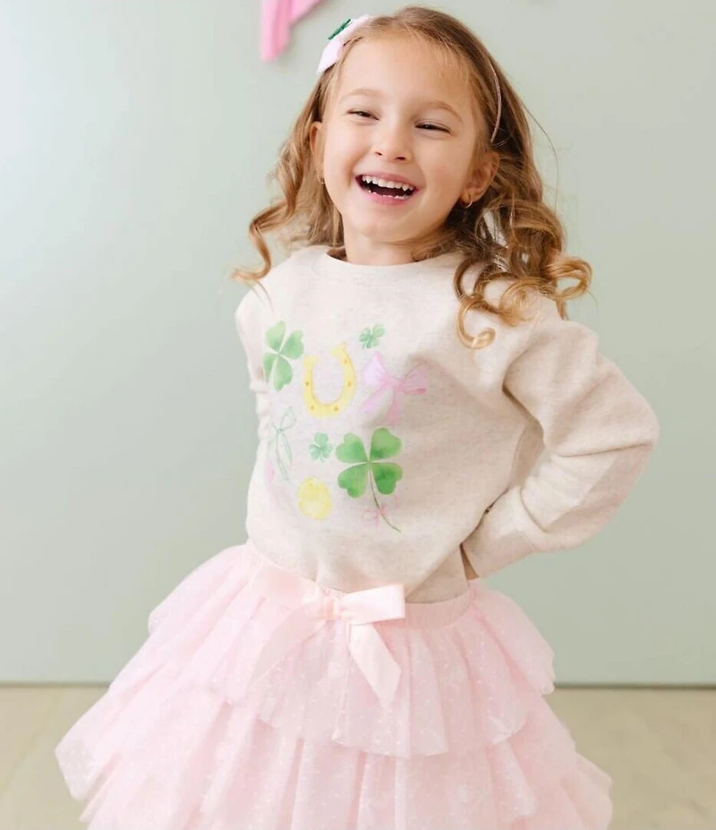 Sweet Wink Girls Saint Patrick's Day Shamrock-Accented-Bow Headband