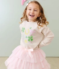 Sweet Wink Girls Saint Patrick's Day Shamrock-Accented-Bow Headband