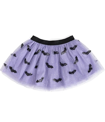 Sweet Wink Girls Sequin Bat Halloween Tutu Skirt