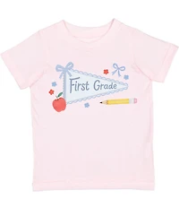 Sweet Wink Girls Short Sleeve First Grade Pennant T-Shirt