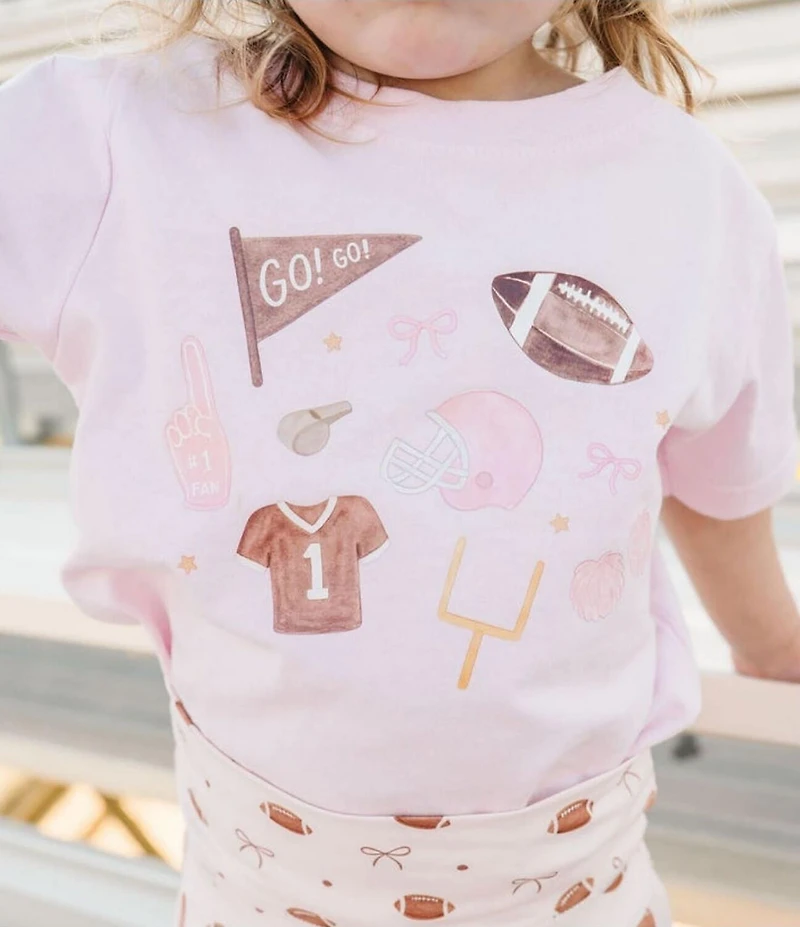 Sweet Wink Girls Short Sleeve Game Day Icon T-Shirt