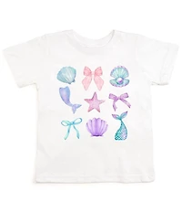 Sweet Wink Little Girls Short-Sleeve Mermaid Cutie T-Shirt
