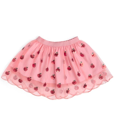 Sweet Wink Little Girls Apple Sequin Scalloped Tutu