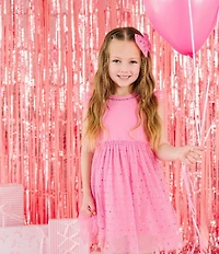 Sweet Wink Little Girls Flutter-Sleeve Embellished Tutu Dress