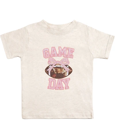 Sweet Wink Little Girls Game Day Sequin Tee