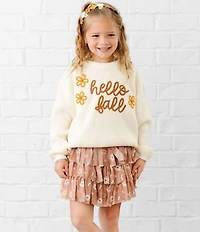 Sweet Wink Little Girls Hello Fall Knit Sweater