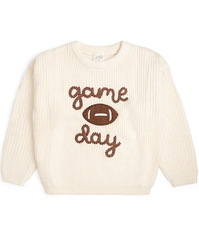Sweet Wink Little Girls Long Sleeve Game Day Knit Sweater
