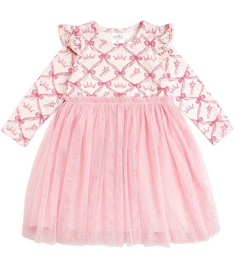 Sweet Wink Little Girls Long Sleeve Princess Coquette Tutu Dress