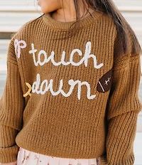 Sweet Wink Little Girls Long Sleeve Touchdown Sweater