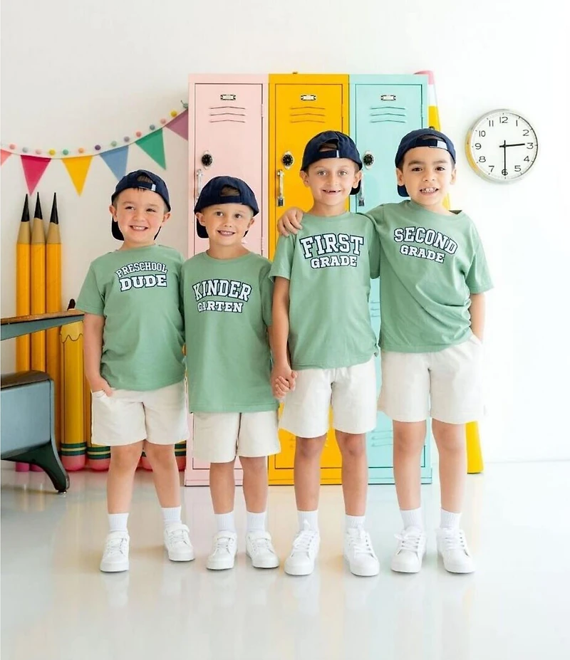 Sweet Wink Little Kids Short Sleeve Preschool Varsity T-Shirt