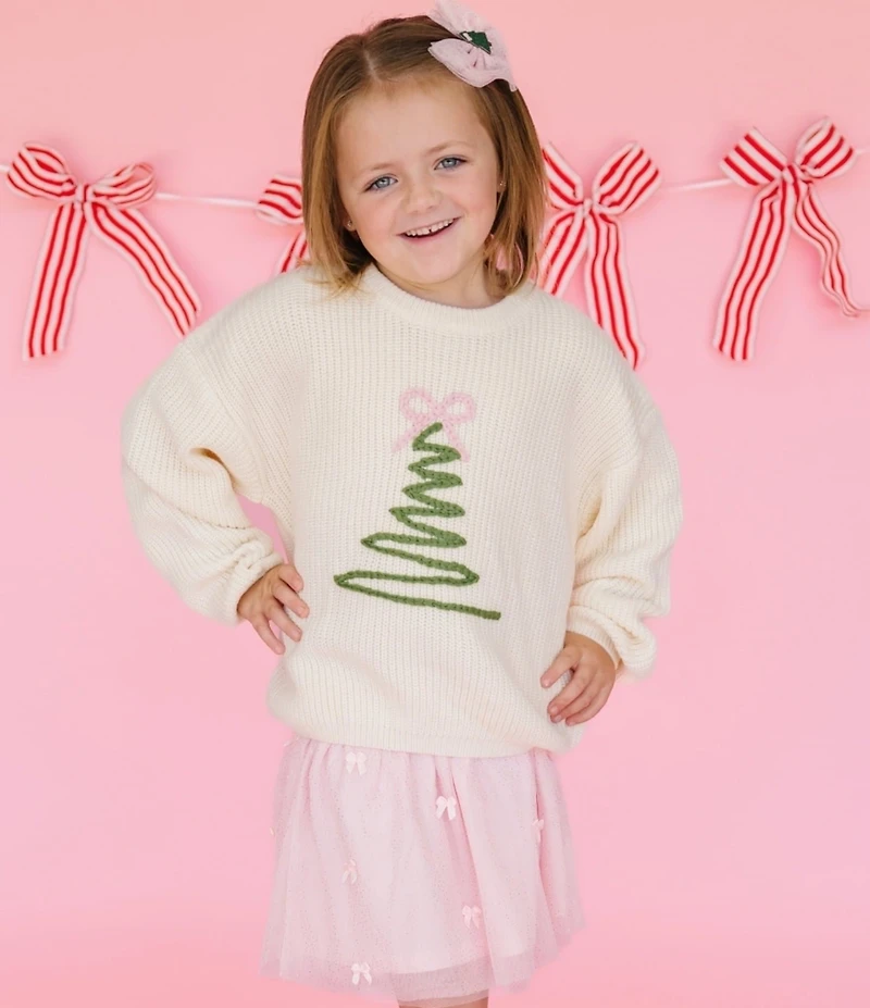 Sweet Wink Little/Big Girls Blush Bows Tutu