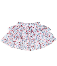 Sweet Wink Little/Big Girls Patriotic Americana Floral Skort