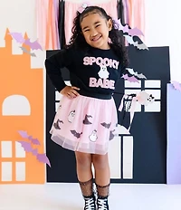 Sweet Wink Little/Big Girls Sequin-Embellished Halloween-Theme Tutu Skirt