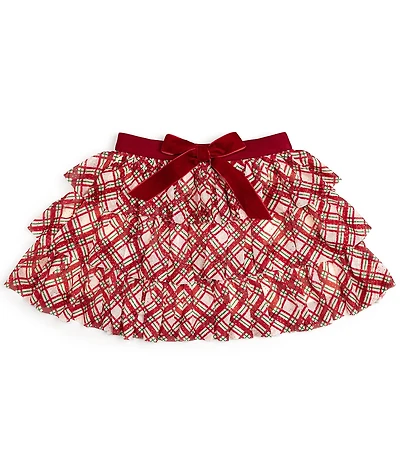 Sweet Wink Little/Big Girls X-Mas Plaid Bow Tutu