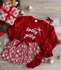 Sweet Wink Little/Big Girls X-Mas Plaid Bow Tutu