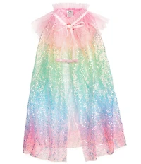 Sweet Wink Rainbow Sequin-Embellished Dress-Up Cape