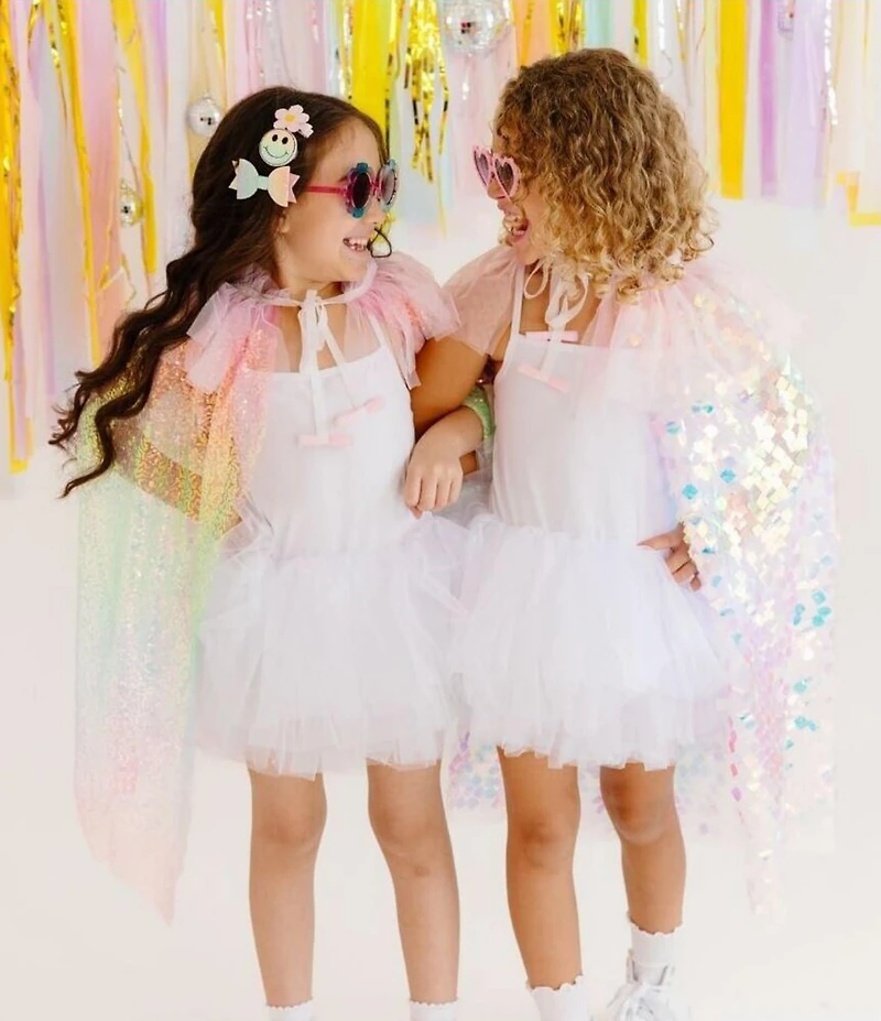 Sweet Wink Rainbow Sequin-Embellished Dress-Up Cape
