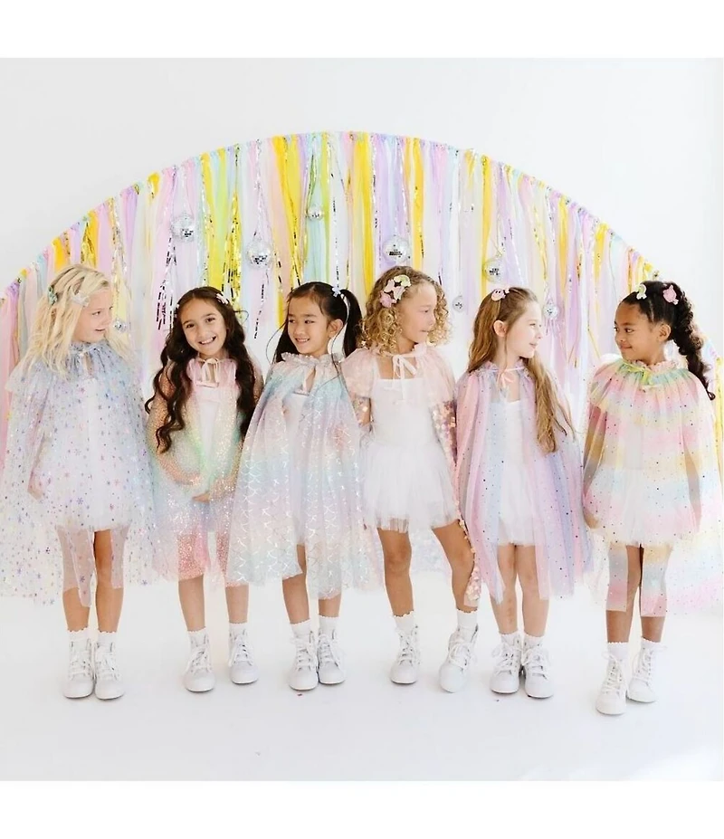 Sweet Wink Rainbow Sequin-Embellished Dress-Up Cape