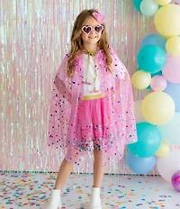 Sweet Wink Raspberry Confetti Dress-Up Cape