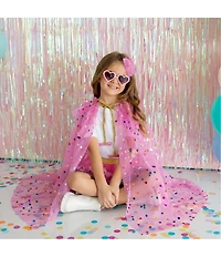 Sweet Wink Raspberry Confetti Dress-Up Cape
