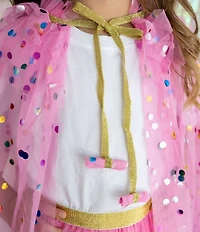 Sweet Wink Raspberry Confetti Dress-Up Cape