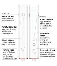 T3 CurlWrap 1.25#double; Automatic Rotating Curling Iron with Long Barrel