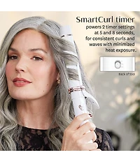T3 CurlWrap 1.25#double; Automatic Rotating Curling Iron with Long Barrel