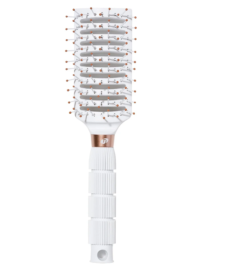 T3 Dry Vent Hair Brush with Heat Resistant Bristles for Fast Blow Drying