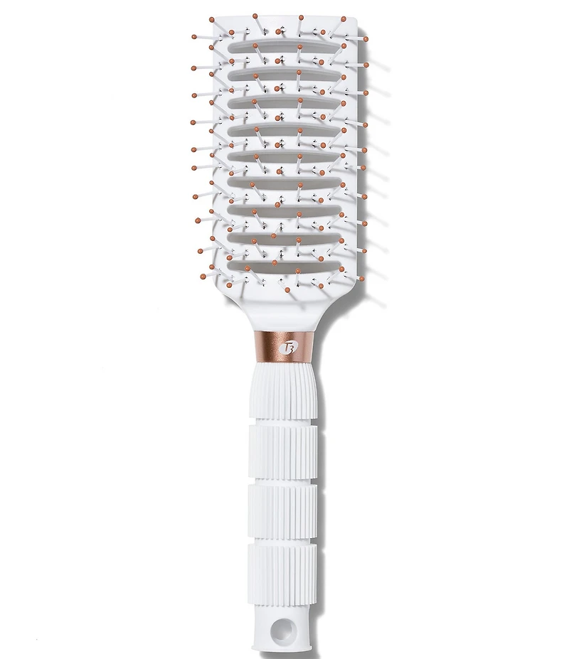 T3 Dry Vent Hair Brush with Heat Resistant Bristles for Fast Blow Drying