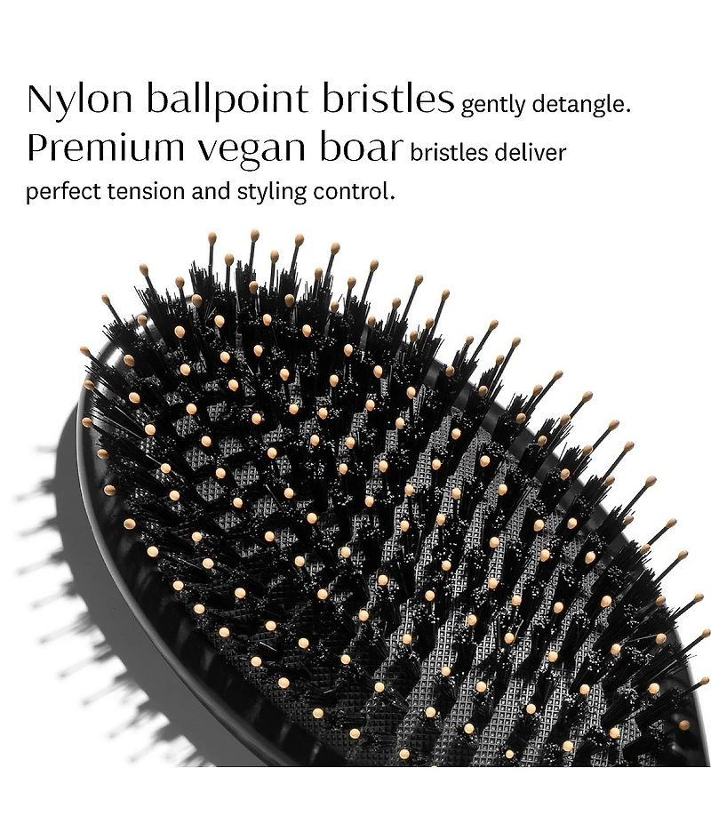 T3 Polish & Shine Premium Vegan Boar and Nylon Oval Hairbrush