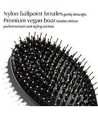 T3 Polish & Shine Premium Vegan Boar and Nylon Oval Hairbrush