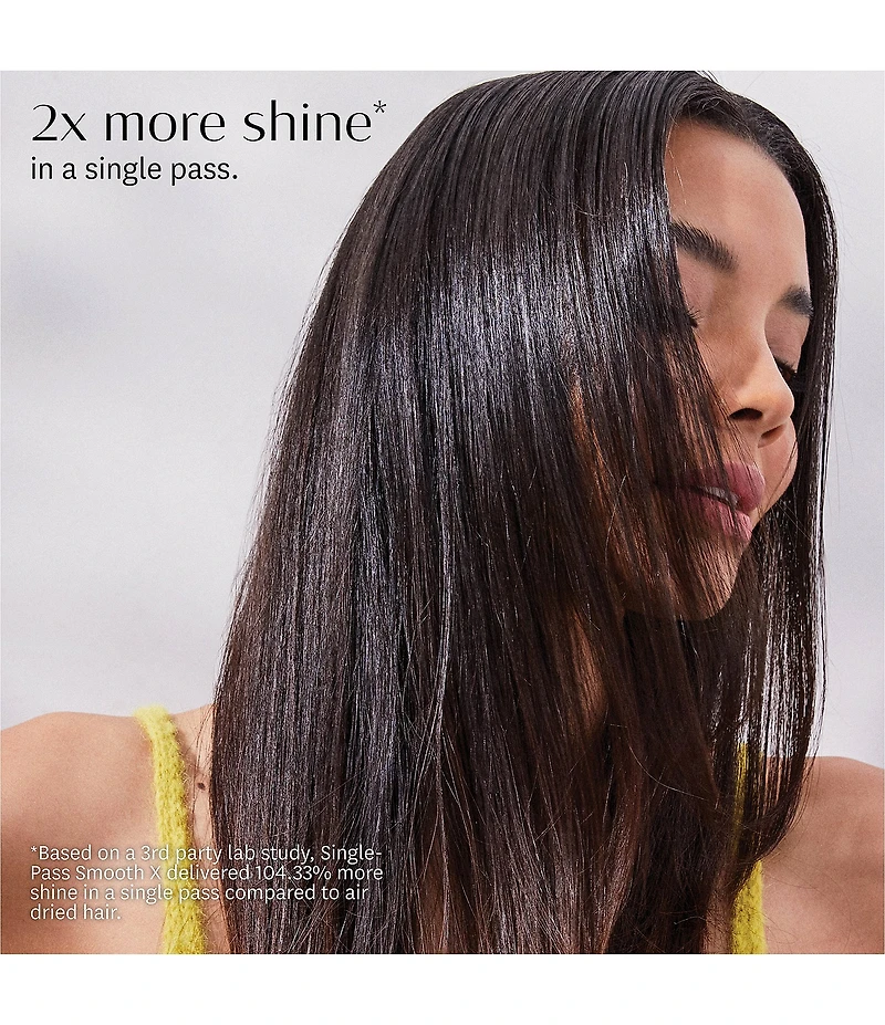 T3 SinglePass Smooth X 1#double; Professional Flat Iron with Extra-Long Plates for Straightening, Curling, and Waving