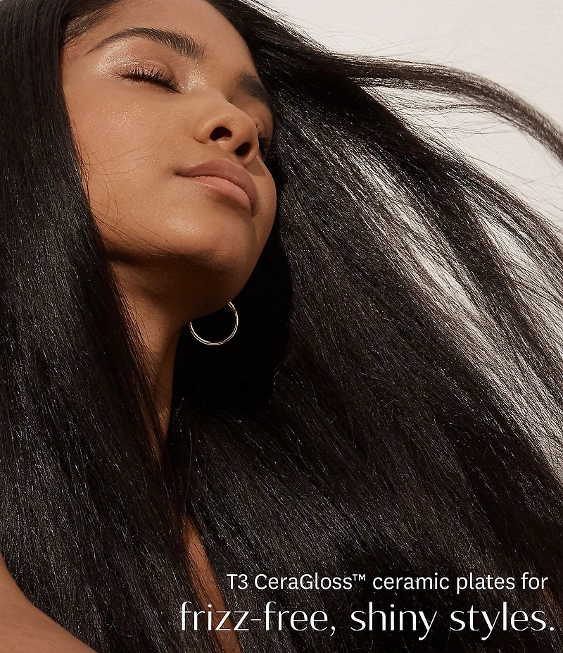 T3 Smooth ID 1#double; Smart Flat Iron with Touch Interface