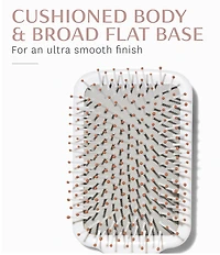 T3 Smooth Paddle Brush with Heat Resistant Bristles for Gentle Styling