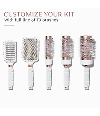 T3 Smooth Paddle Brush with Heat Resistant Bristles for Gentle Styling