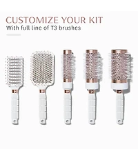T3 Volume 2.5#double; Round Hair Brush with Ceramic-Coated Barrel