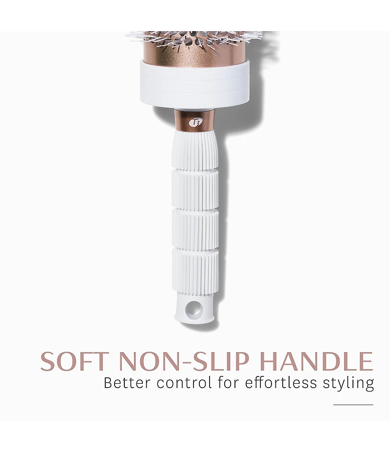 T3 Volume 3#double; Round Hair Brush with Ceramic-Coated Barrel