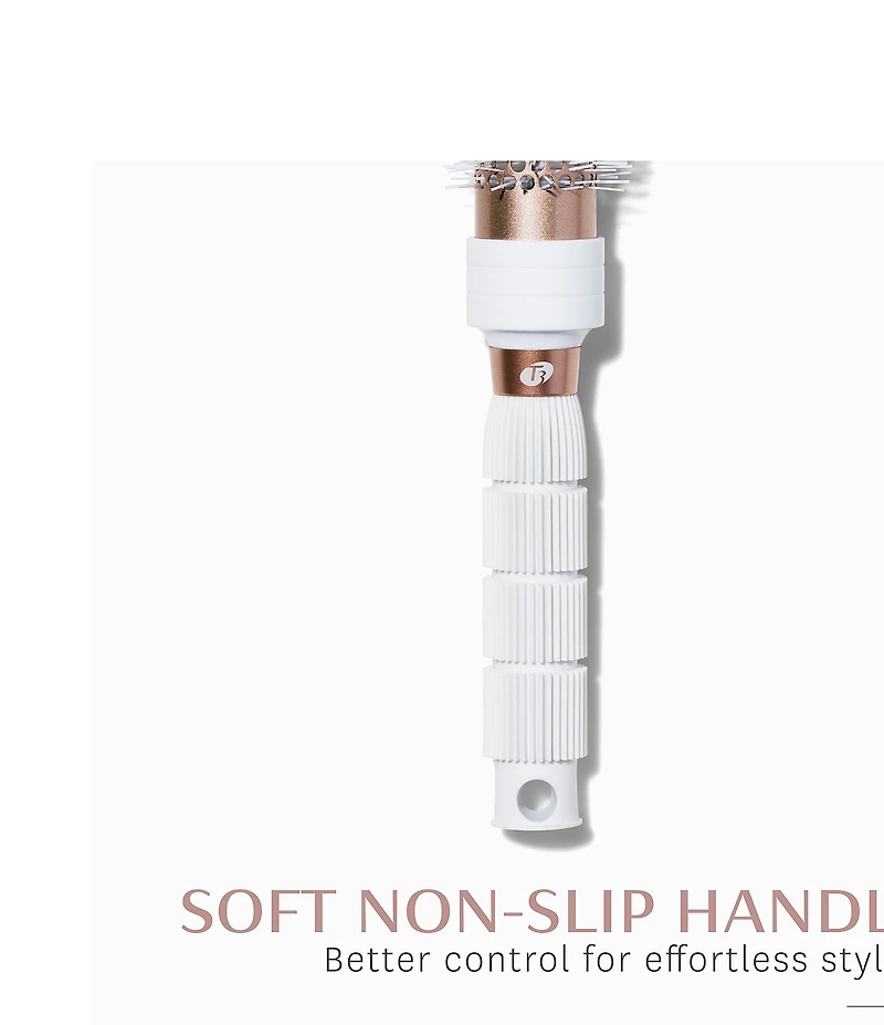 T3 Volume 2#double; Round Hair Brush with Ceramic-Coated Barrel