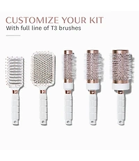 T3 Volume 2#double; Round Hair Brush with Ceramic-Coated Barrel