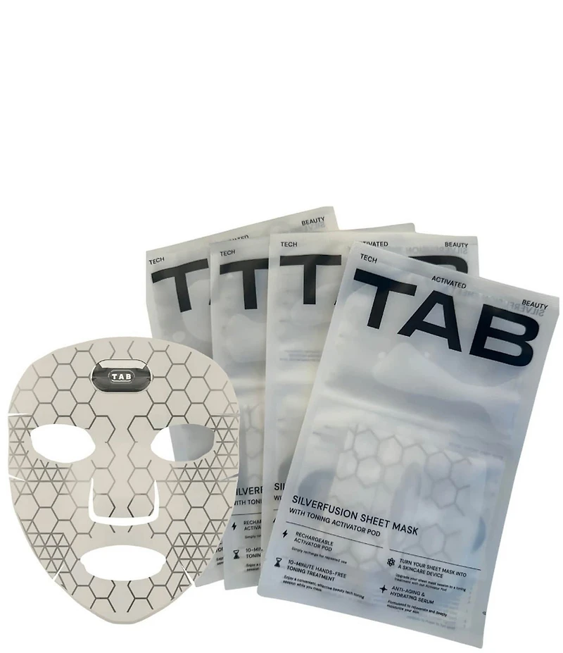TAB Silver Fusion Sheet Mask Refill Kit, 4-Pack